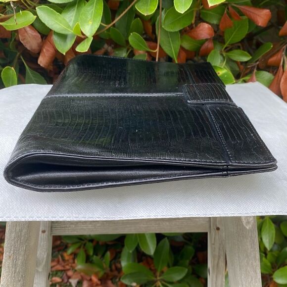 Yves Saint Laurant (YSL) Black Leather Clutch w/COA. EUC! - Picture 8 of 16